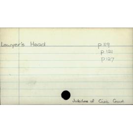 Lawyer's Head.