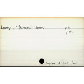 Leary, Richard Henry