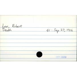 Lee, Robert
