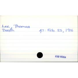 Lee, Thomas