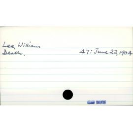 Lee, William