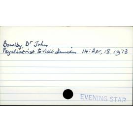 Bowlby, Dr John