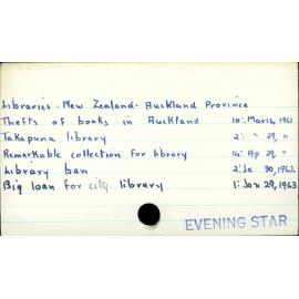 Libraries - New Zealand - Auckland Province
