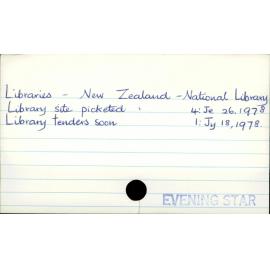 Libraries - New Zealand - National Library