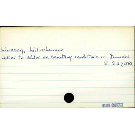 Lindsay, William Lauder