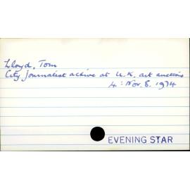 Lloyd, Tom