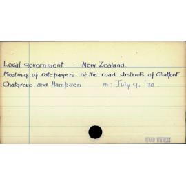 Local Government - New Zealand