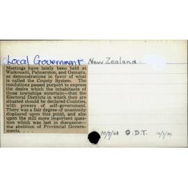 Local Government - New Zealand
