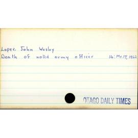 Loper, John Wesley