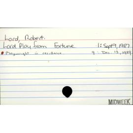 Lord, Robert