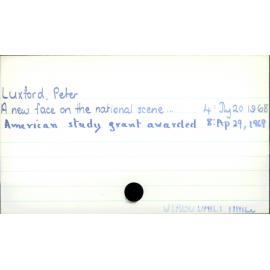 Luxford, Peter