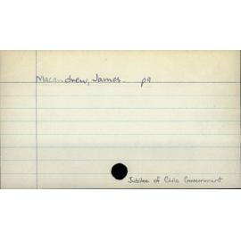 Macandrew, James