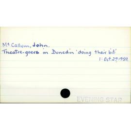 McCallum, John.