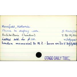 Mansfield, Katherine