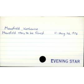 Mansfield, Katherine