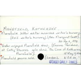 Mansfield, Katherine