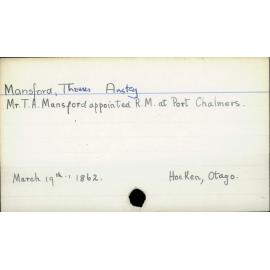 Mansford, Thomas Anstey