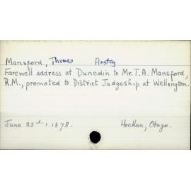 Mansford, Thomas Anstey