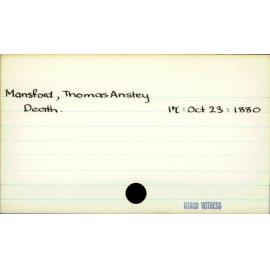 Mansford, Thomas Anstey