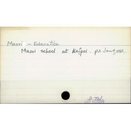 Maori - Education