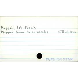 Mappin, Sir Frank