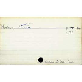 Marlow, James John