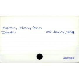 Martin, Mary Ann