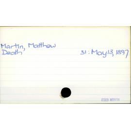 Martin, Matthew