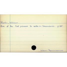 Martin, William