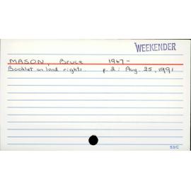MASON, Bruce 1947 -