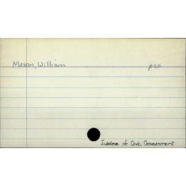 Mason, William