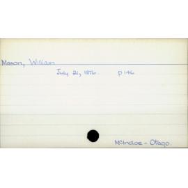 Mason, William