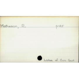 Matheson, A.