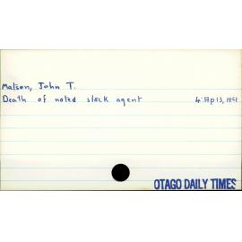 Matson, John  T.