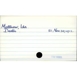Matthew, Ida