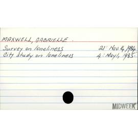 MAXWELL, GABRIELLE