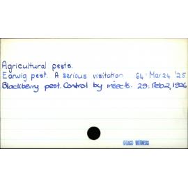Agricultural   pests 