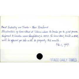 Meat Industry and Trade - New Zealand