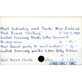 Meat Industry and Trade - New Zealand