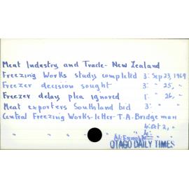 Meat Industry and Trade - New Zealand