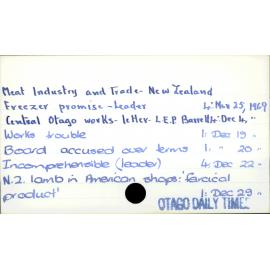 Meat industry and trade - New Zealand