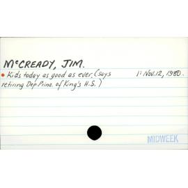 McCready, Jim