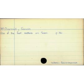 McDiarmid, Francis