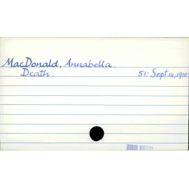 MacDonald, Annabella