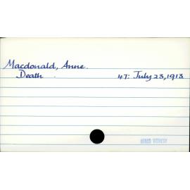 Macdonald, Anne