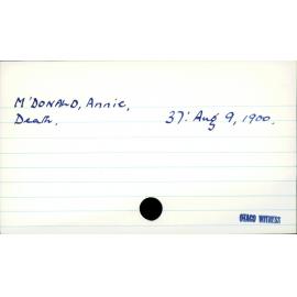 MacDonald, Annie