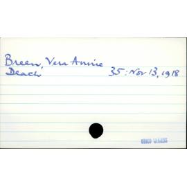 Breen, Vera Annie
