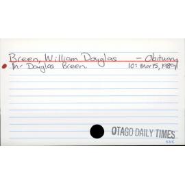 Breen, William Douglas