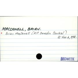 MACDONELL, BRIAN.