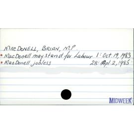 MacDonell, Brian (M.P.)